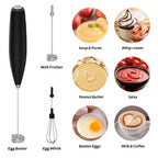 Powerful Electric Milk Frother, Handheld Mini Whisk for Coffee, Latte, Cappuccino, Kitchen Tools, Household Essentials