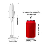 Kitchen Powerful Milk Frother Wand Handheld Battery Operated Drink Mixer for Coffee, Lattes, Cappuccino, Matcha Gift Idea