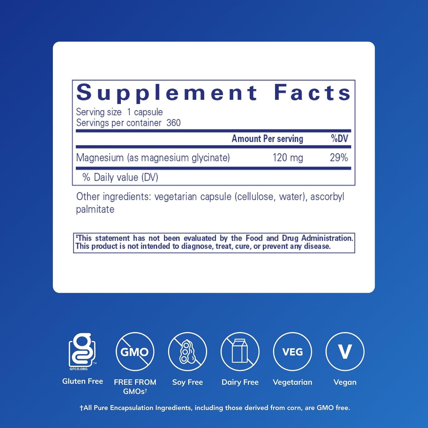 Calm Night Magnesium Glycinate Capsules