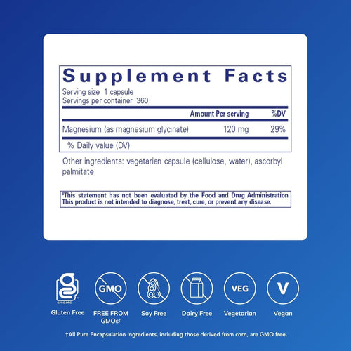 Calm Night Magnesium Glycinate Capsules